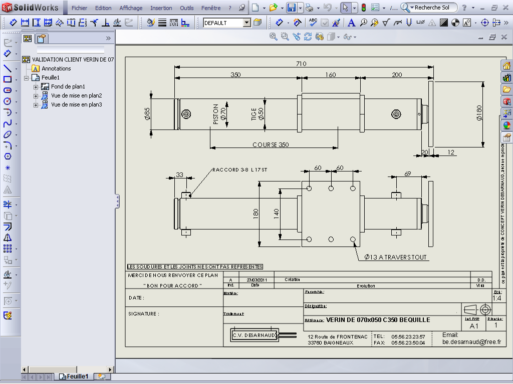 Plans SolidWorks